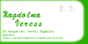 magdolna veress business card